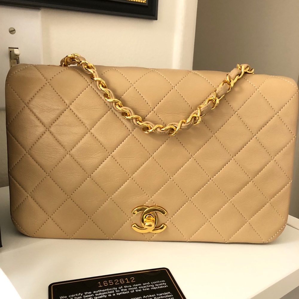 Chanel Quilted Full Flap Single Chain Shoulder Bag( sharing for now)